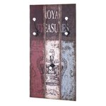 Paris Prix Patère Murale 3 Crochets  Royals  80cm Multicolore