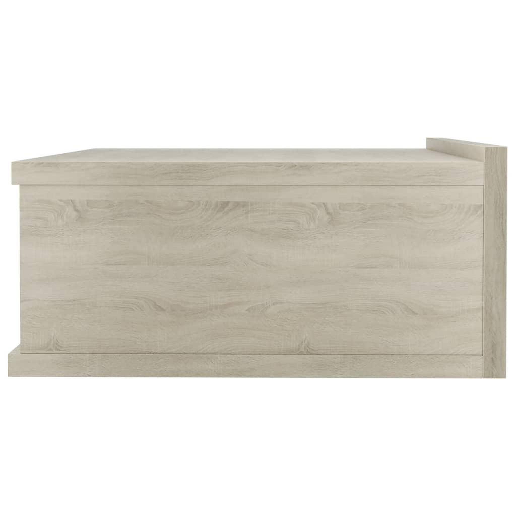 Voir la diapositive 5 : VIDAXL Tables de chevet flottantes 2 pcs Chene sonoma Bois ingenierie