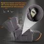 Voir la diapositive 5 : HOMCOM Fauteuil de relaxation électrique fauteuil releveur inclinable avec repose-pied ajustable lin gris chiné