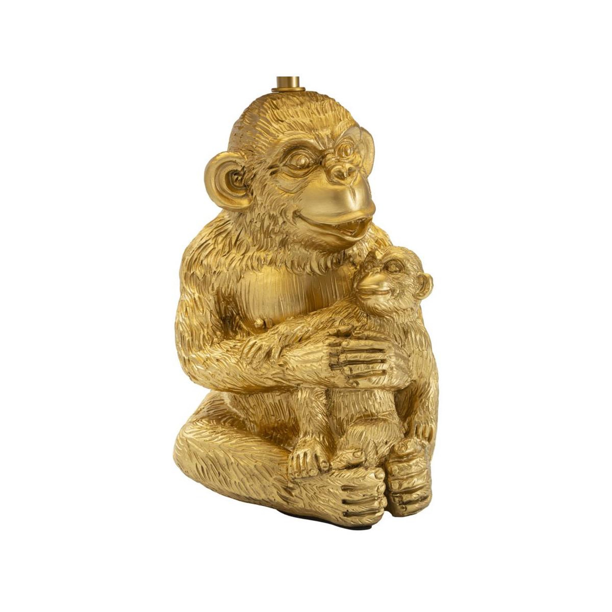 Voir la diapositive 2 : Paris Prix Lampe à poser design  monkey mum  49cm or & noir