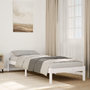 Voir la diapositive 1 : VIDAXL Cadre de lit extra long sans matelas 80x220 cm bois massif pin