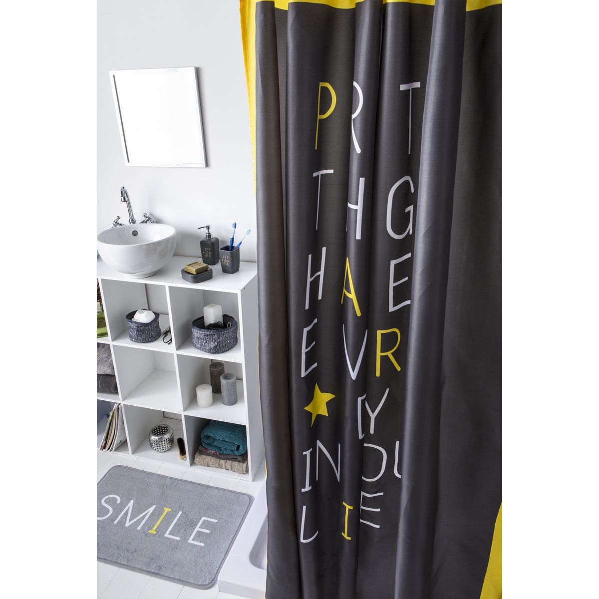 Rideau de douche polyester BEAUTIFUL
