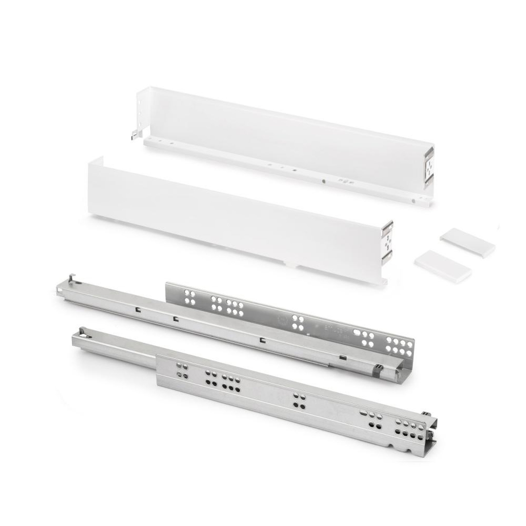 EMUCA SRL Tiroir extérieur Simplex 25kg hauteur 88mm -  profondeur 490mm -  acier -  peint en blanc