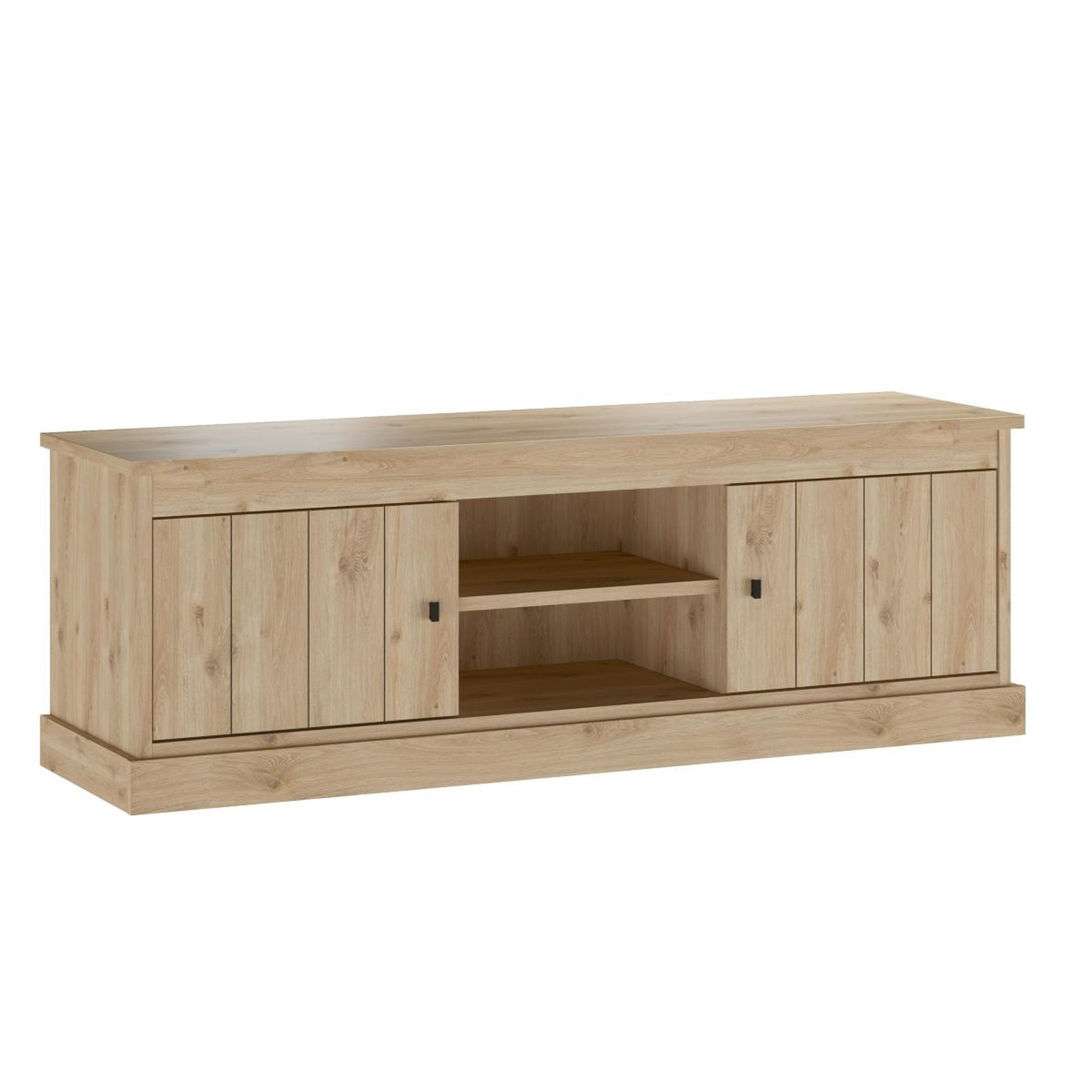 JLC KREATION Meuble tv moderne en bois 2 portes valentine