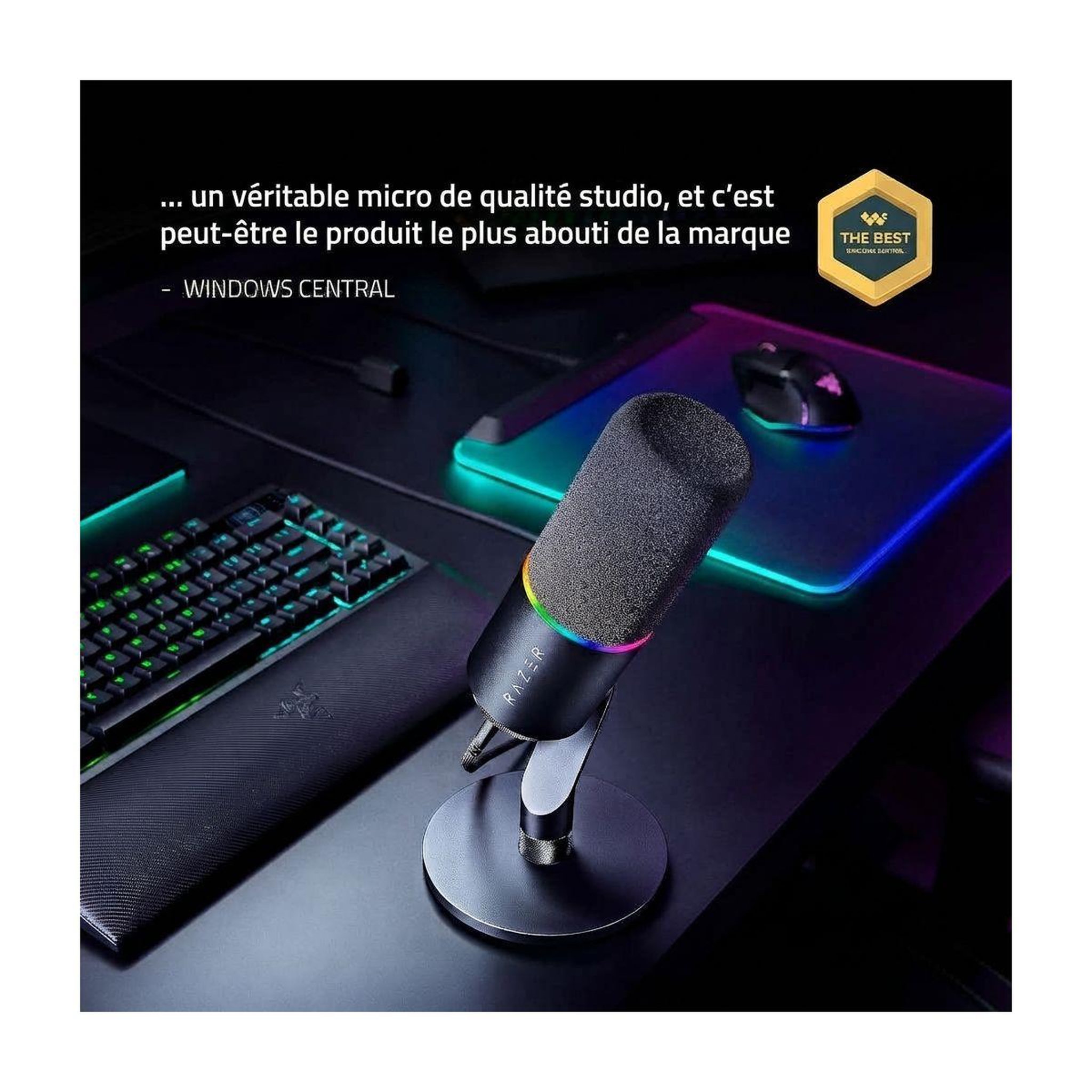 Voir la diapositive 2 : Razer Micro Gamer SEIREN V3 PRO NOIR