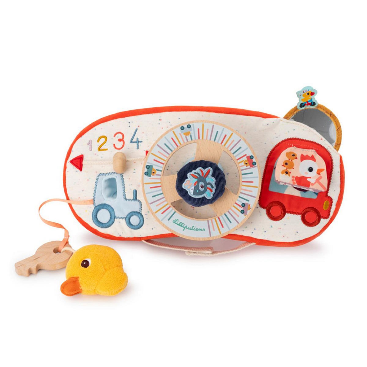 LILLIPUTIENS Panneau d activites en voiture - ferme