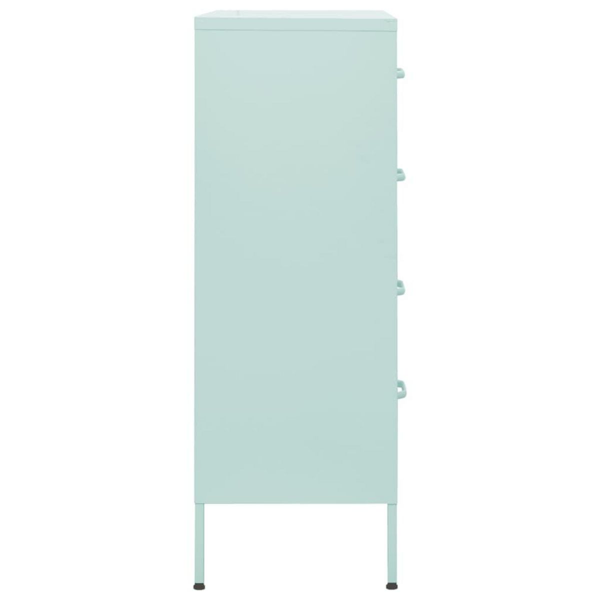 VIDAXL Commode Vert menthe 80x35x101,5 cm Acier