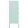 Voir la diapositive 4 : VIDAXL Commode Vert menthe 80x35x101,5 cm Acier
