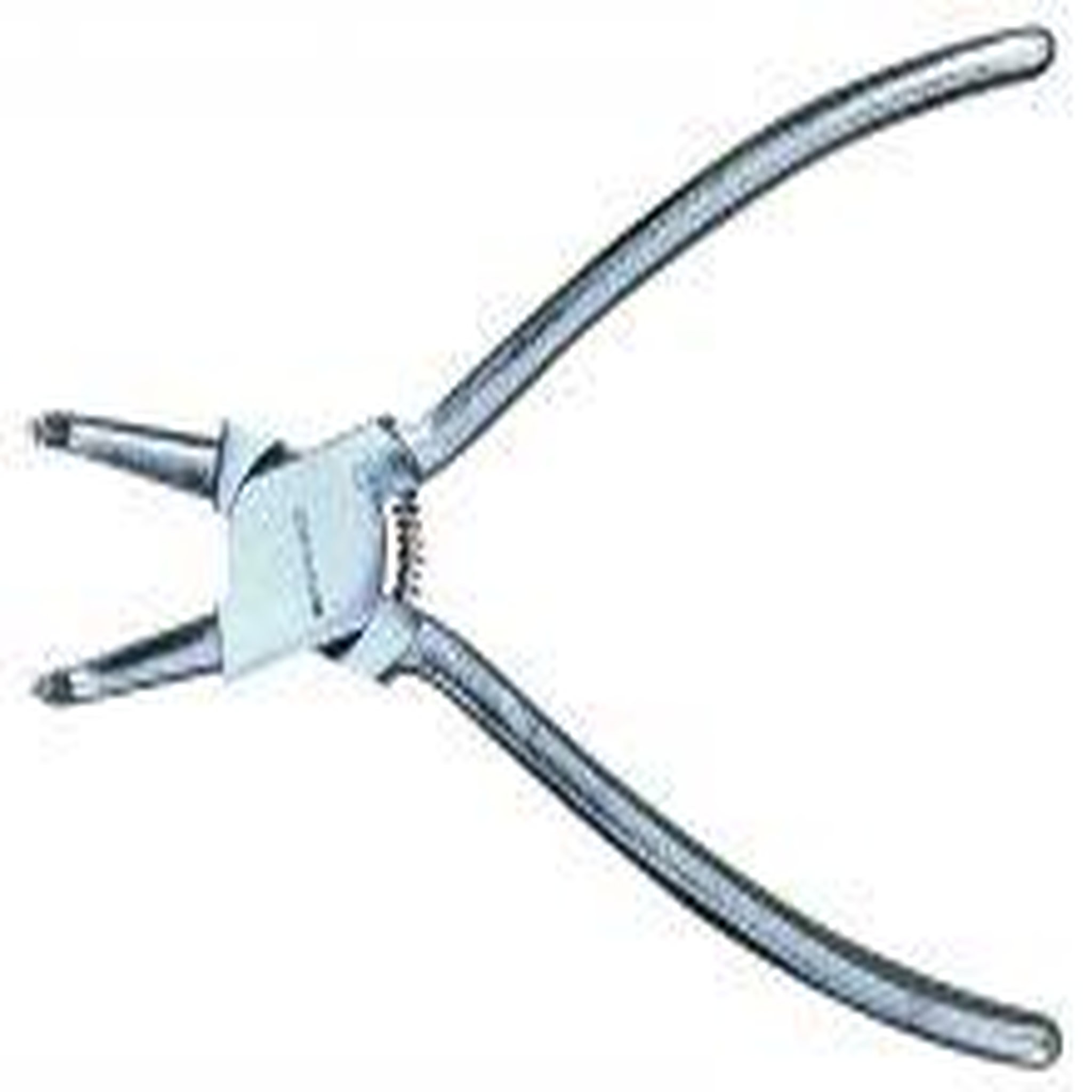 OUTIFRANCE Pince circlips extérieure coudée 140 mm