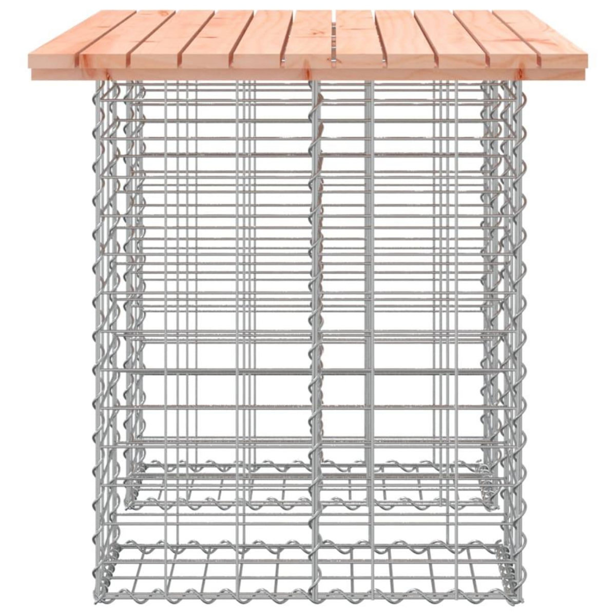 VIDAXL Banc de jardin design gabion 100x70x72cm bois massif de douglas