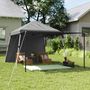 Voir la diapositive 4 : OUTSUNNY Tonnelle barnum pop up automatique extensible max. 6x3m hauteur réglable sac transport inclus gris