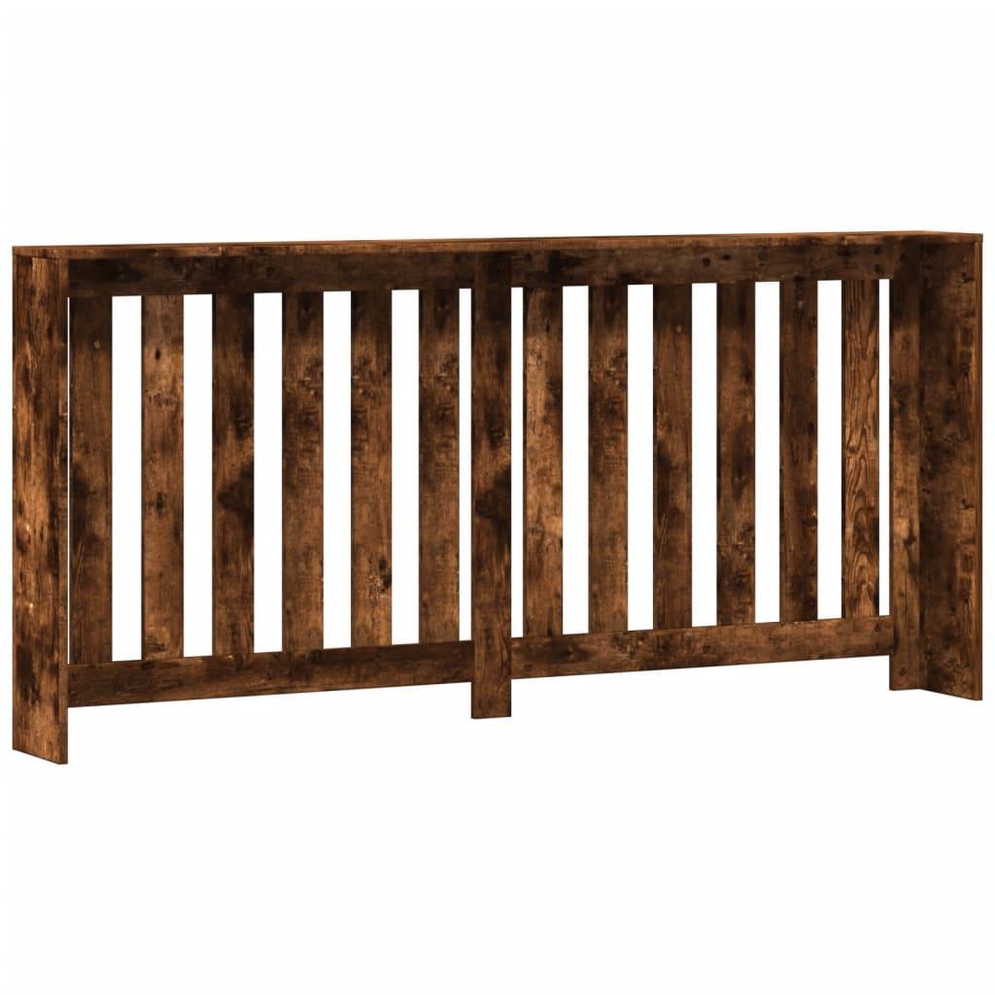 Voir la diapositive 5 : VIDAXL Cache-radiateur chene fume 175x20x82 cm bois d'ingenierie