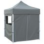 Voir la diapositive 3 : VIDAXL Tente de reception pliable avec 4 parois 2x2 m Acier Anthracite