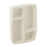 Paris Prix Étagère Murale en Papier Mâché  Flint  45cm Blanc