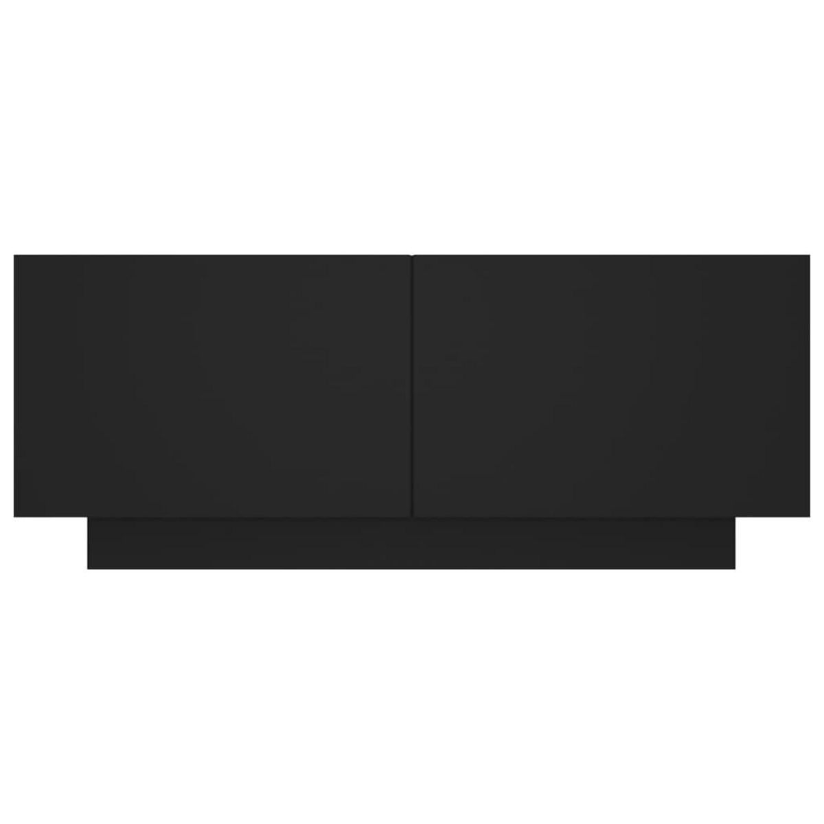 VIDAXL Table de chevet noir 100x35x40 cm bois d'ingenierie