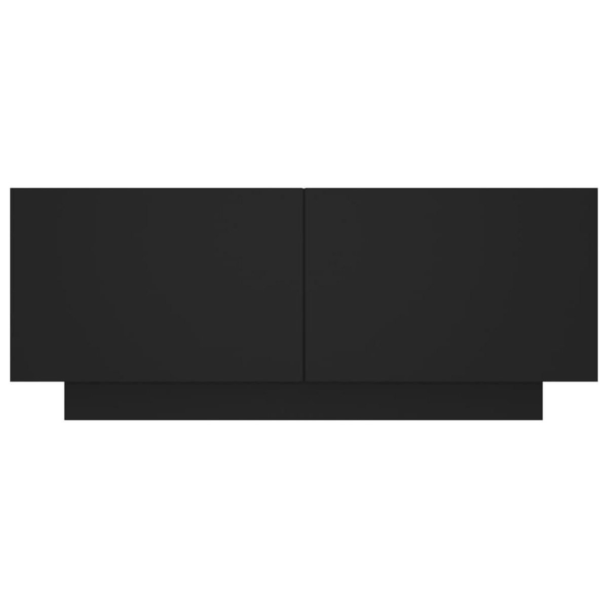 VIDAXL Table de chevet noir 100x35x40 cm bois d'ingenierie