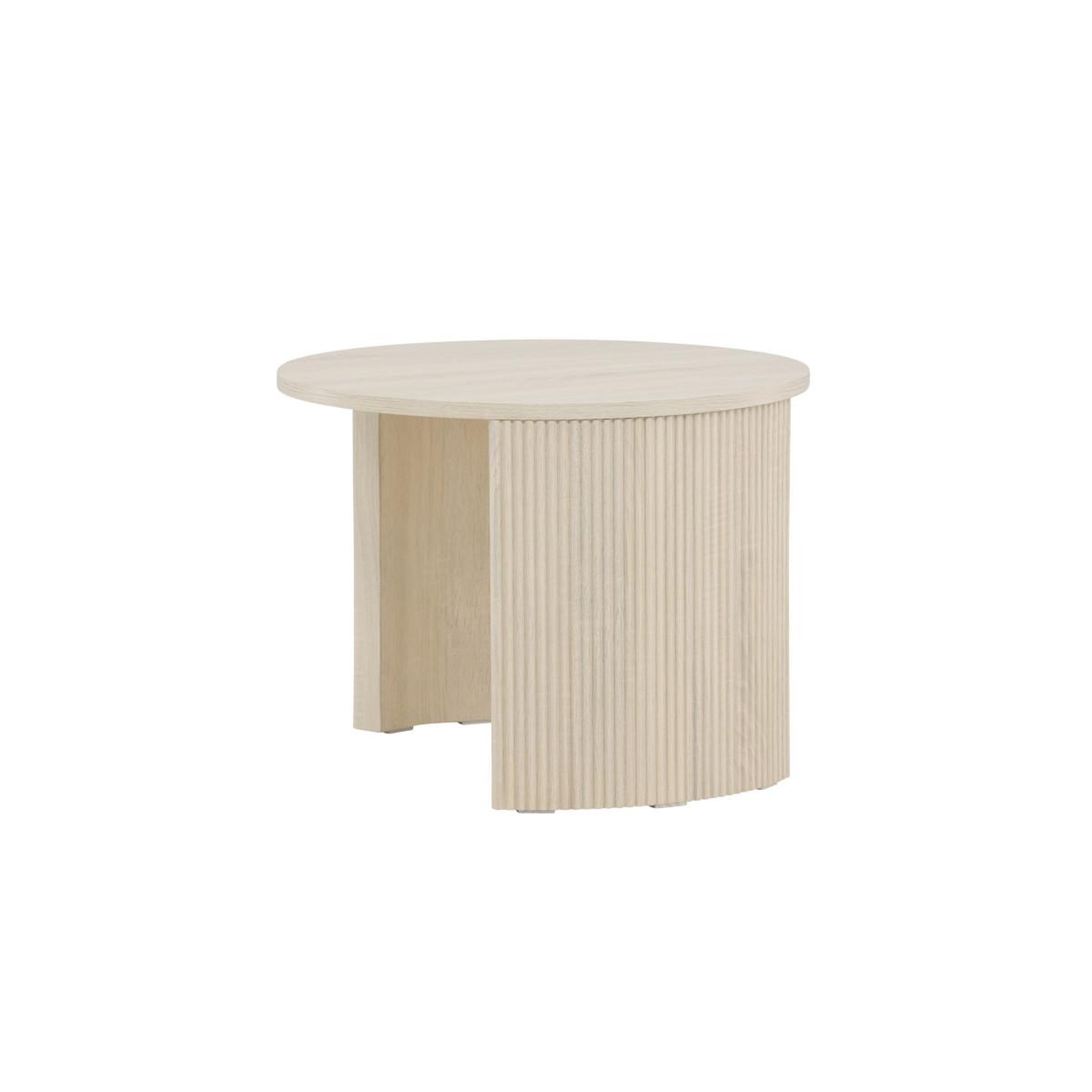 Voir la diapositive 4 : Paris Prix Table basse nervurée  bristol  60cm naturel
