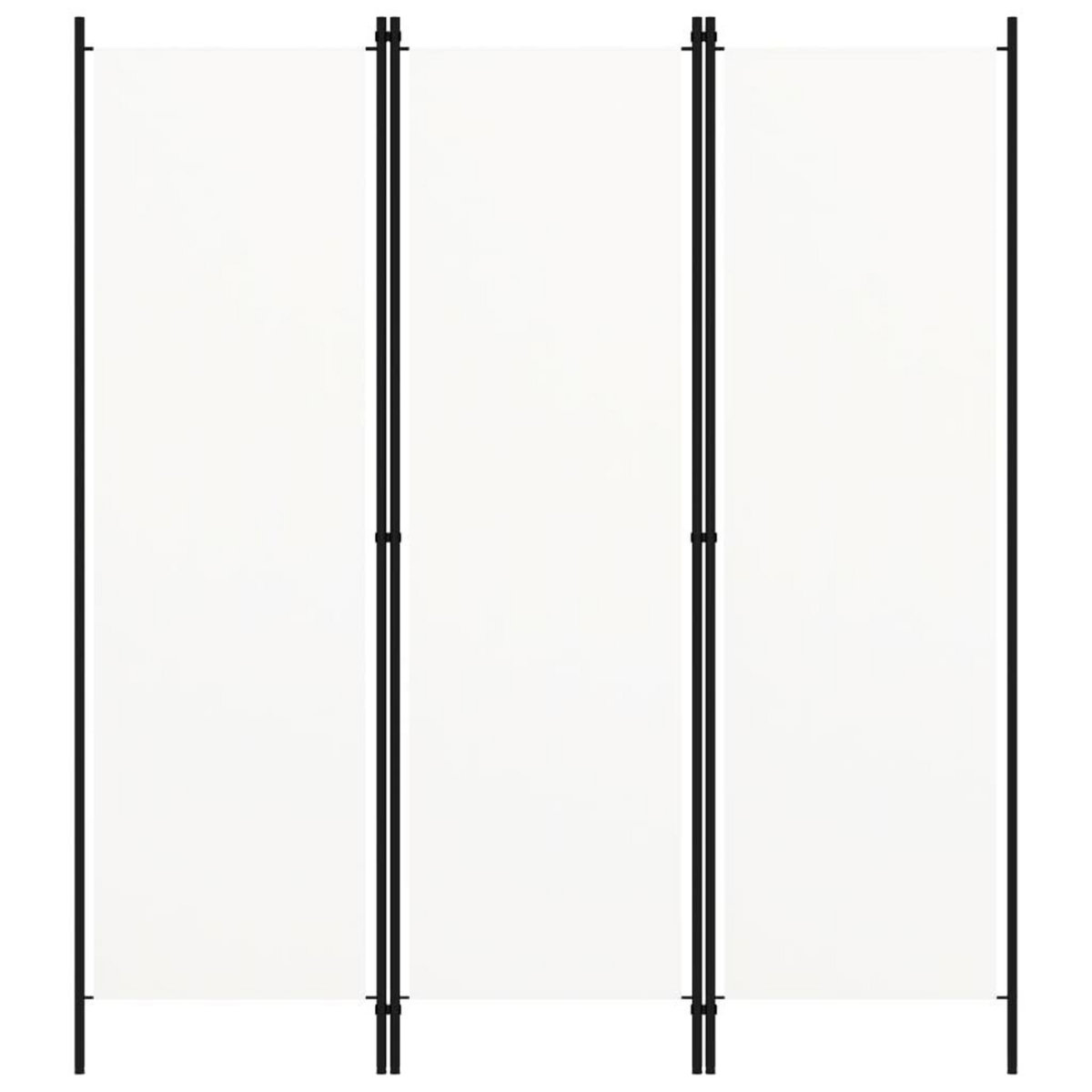 VIDAXL Cloison de separation 3 panneaux Blanc 150x180 cm