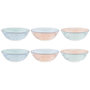 Voir la diapositive 1 : BJORN Bol PATTERN Ø21cm - 6 pièces - Pastel