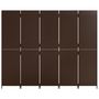 Voir la diapositive 5 : VIDAXL Cloison de separation 5 panneaux marron resine tressee