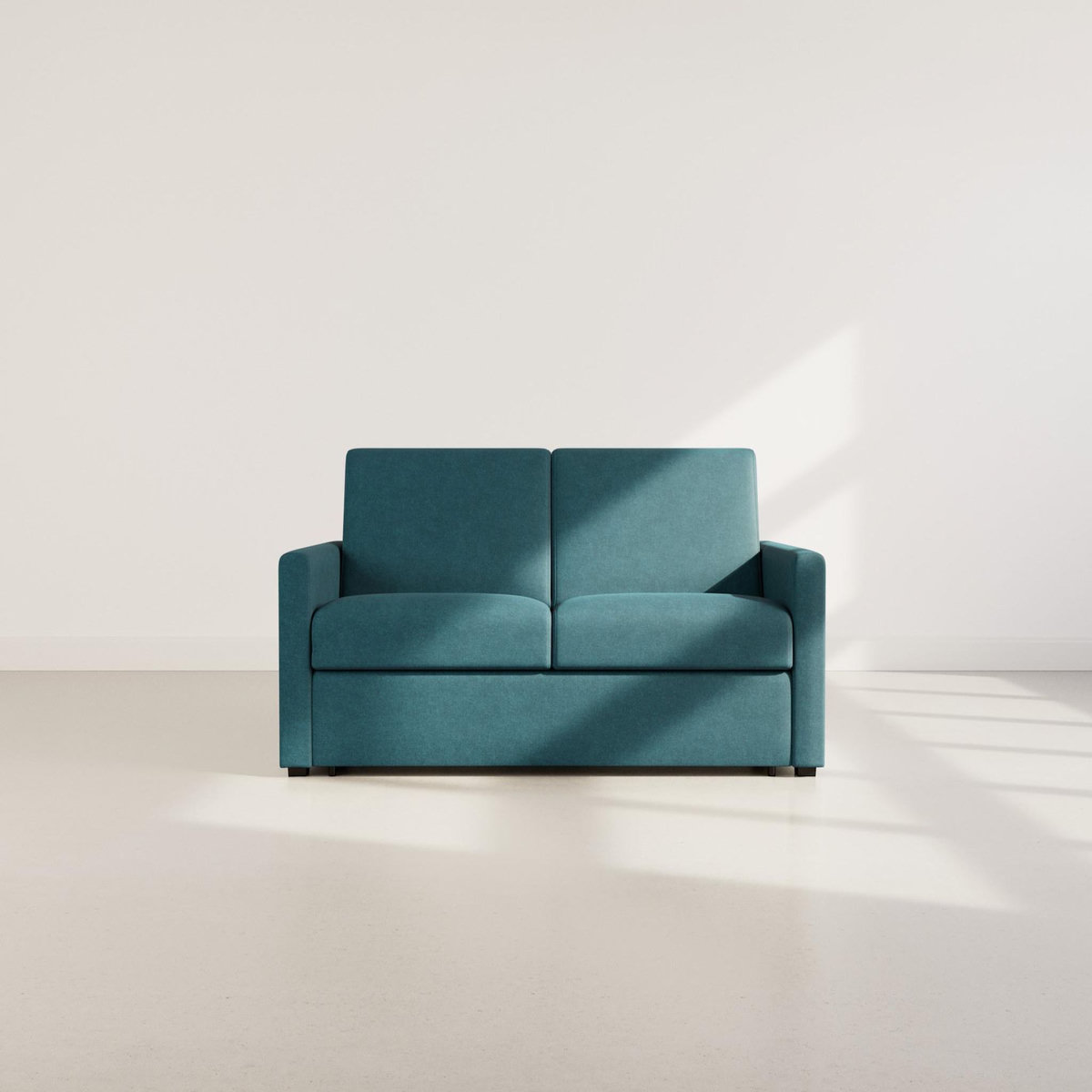 BEST MOBILIER Julia - canapé 3 places convertible express couchage quotidien 140 cm matelas 14 cm en tissu