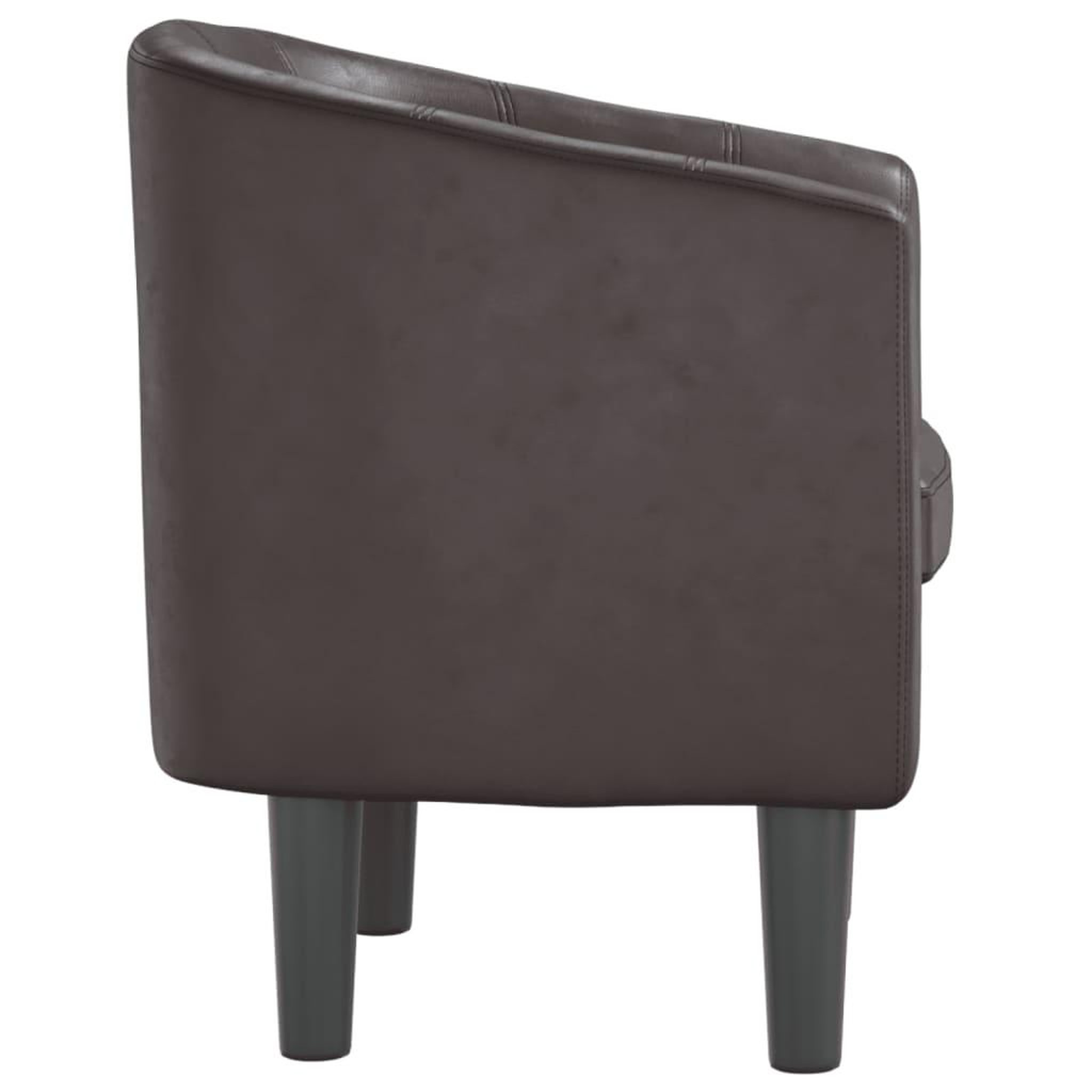 Voir la diapositive 4 : VIDAXL Fauteuil marron similicuir