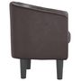 Voir la diapositive 4 : VIDAXL Fauteuil marron similicuir