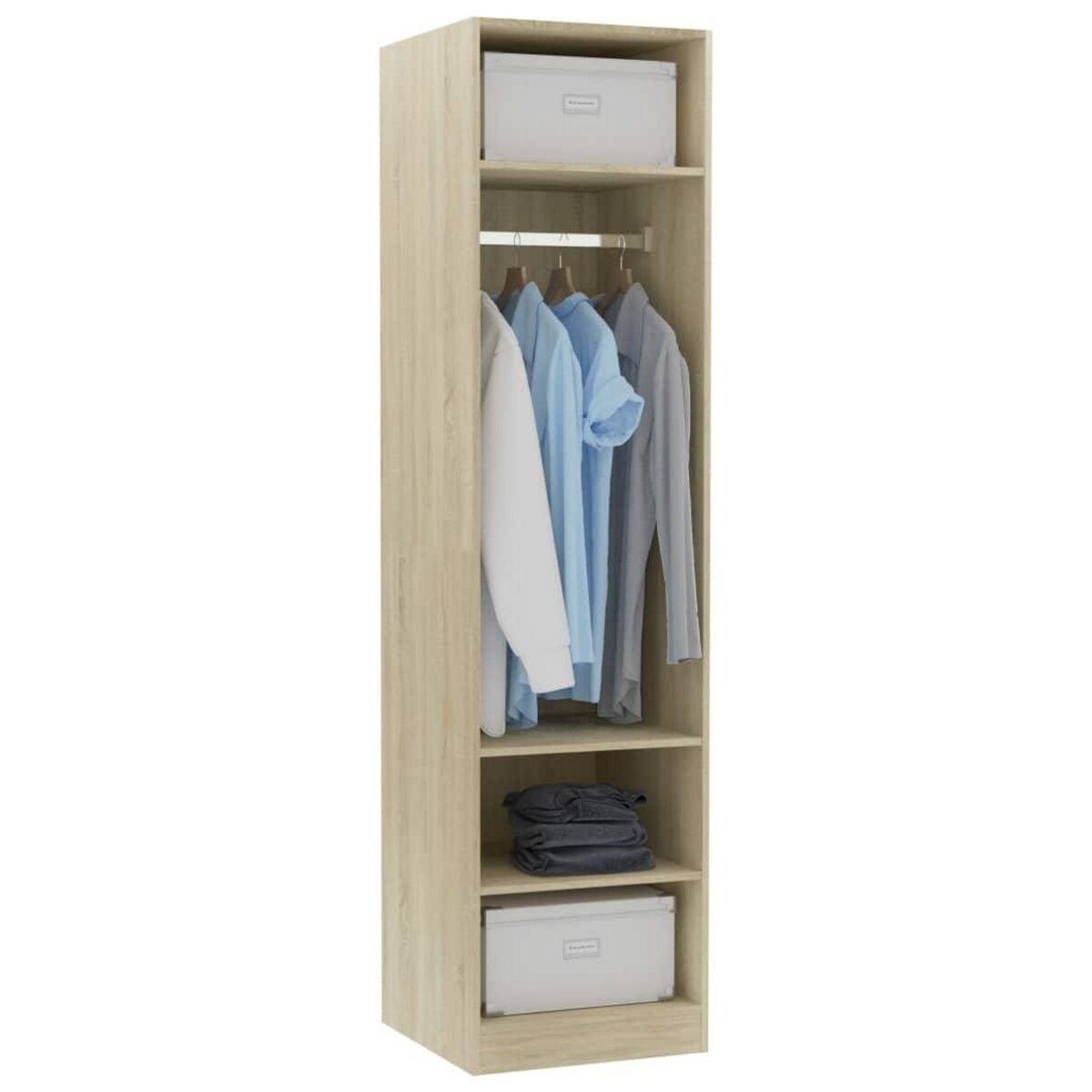 VIDAXL Garde-robe Chene sonoma 50x50x200 cm Bois d'ingenierie