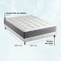 Voir la diapositive 5 : IDLITERIE Ensemble Matelas Ressort 7 zones H.28cm + Sommier Fabriqué en France MAX