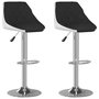 Voir la diapositive 2 : VIDAXL Tabourets de bar lot de 2 noir et blanc similicuir