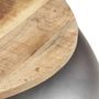 Voir la diapositive 3 : VIDAXL Table basse Gris 68x68x30 cm Bois de manguier solide