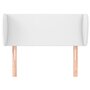Voir la diapositive 3 : VIDAXL Tete de lit avec oreilles Blanc 93x23x78/88 cm Similicuir