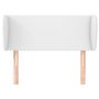 Voir la diapositive 3 : VIDAXL Tete de lit avec oreilles Blanc 93x23x78/88 cm Similicuir