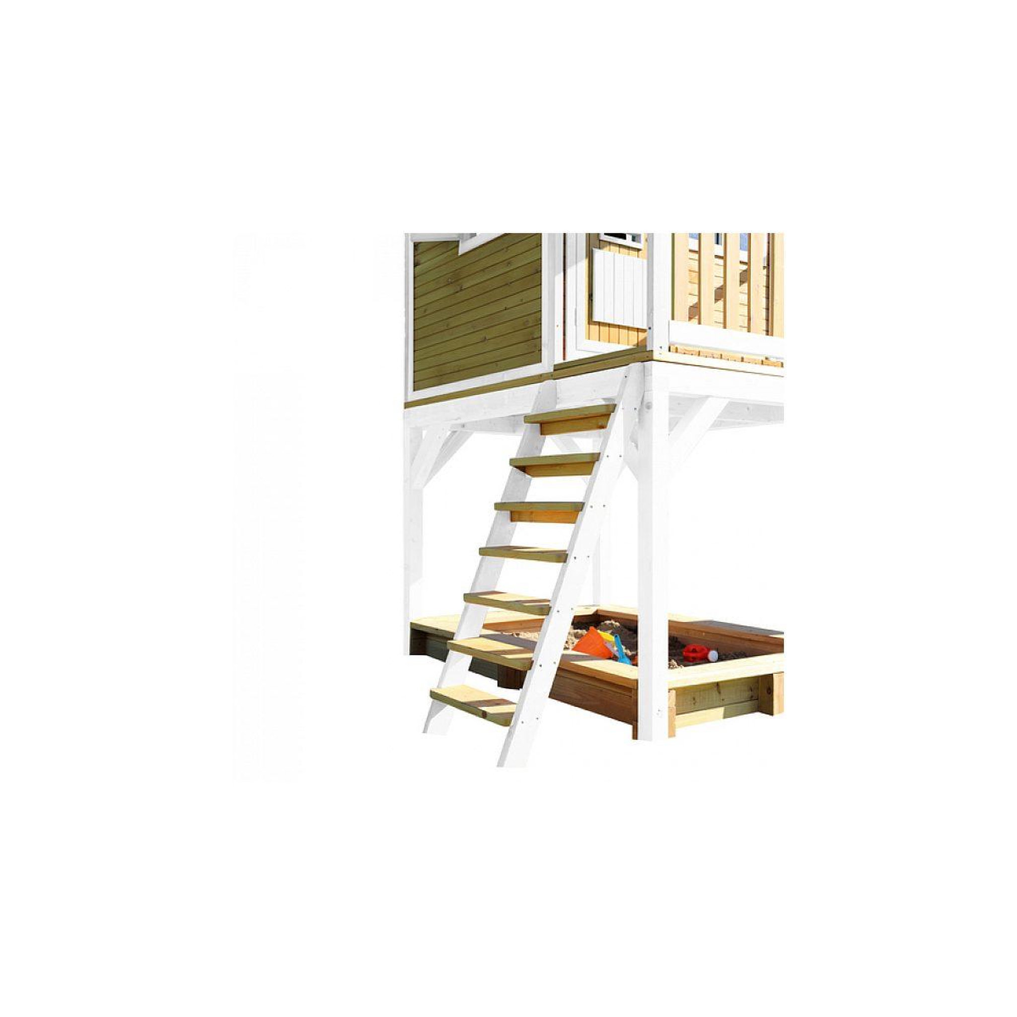 Voir la diapositive 5 : Axi House Axi classic sarah maisonnette marron blanc toboggan gris
