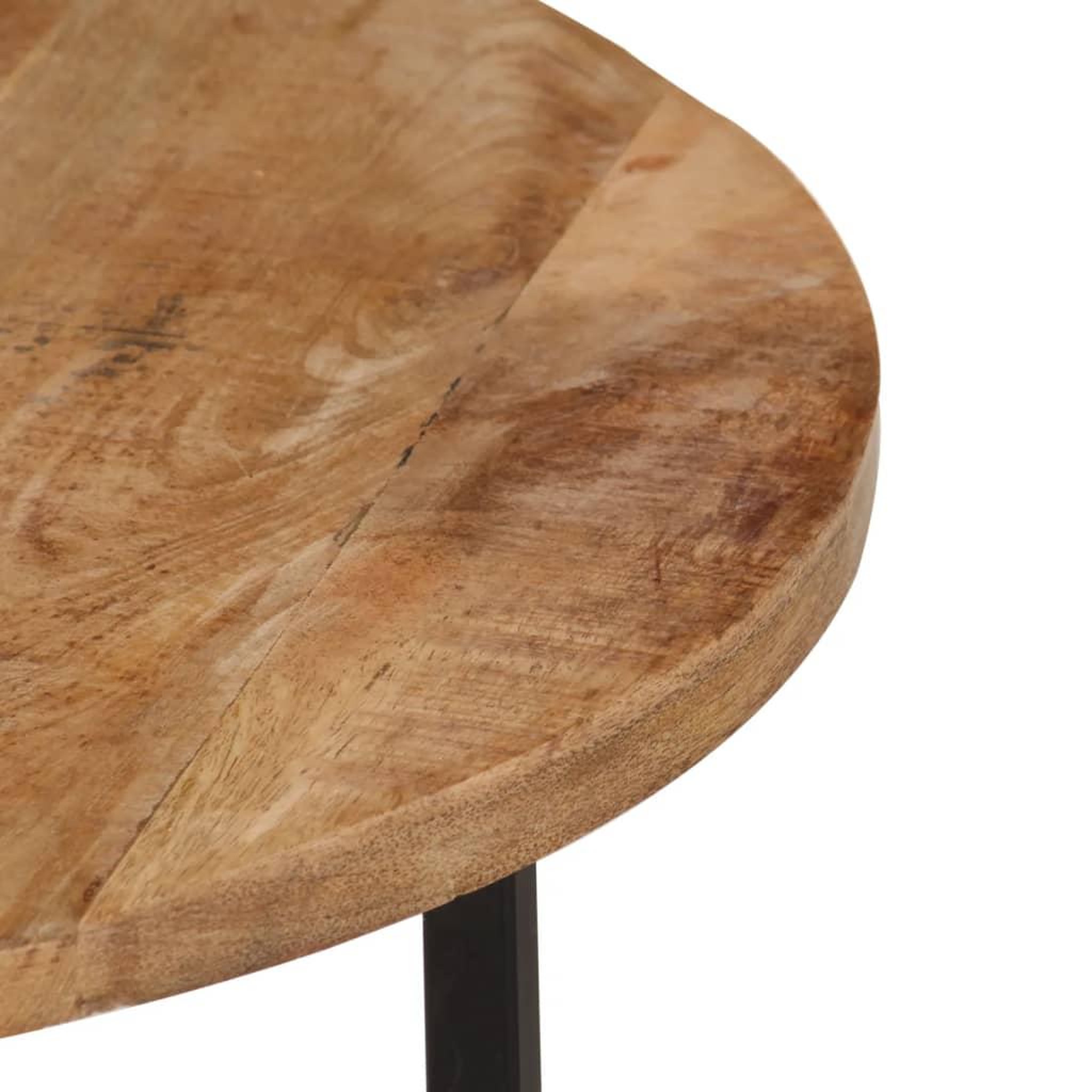 Voir la diapositive 5 : VIDAXL Table basse 54x54x35 cm bois de manguier solide et fer