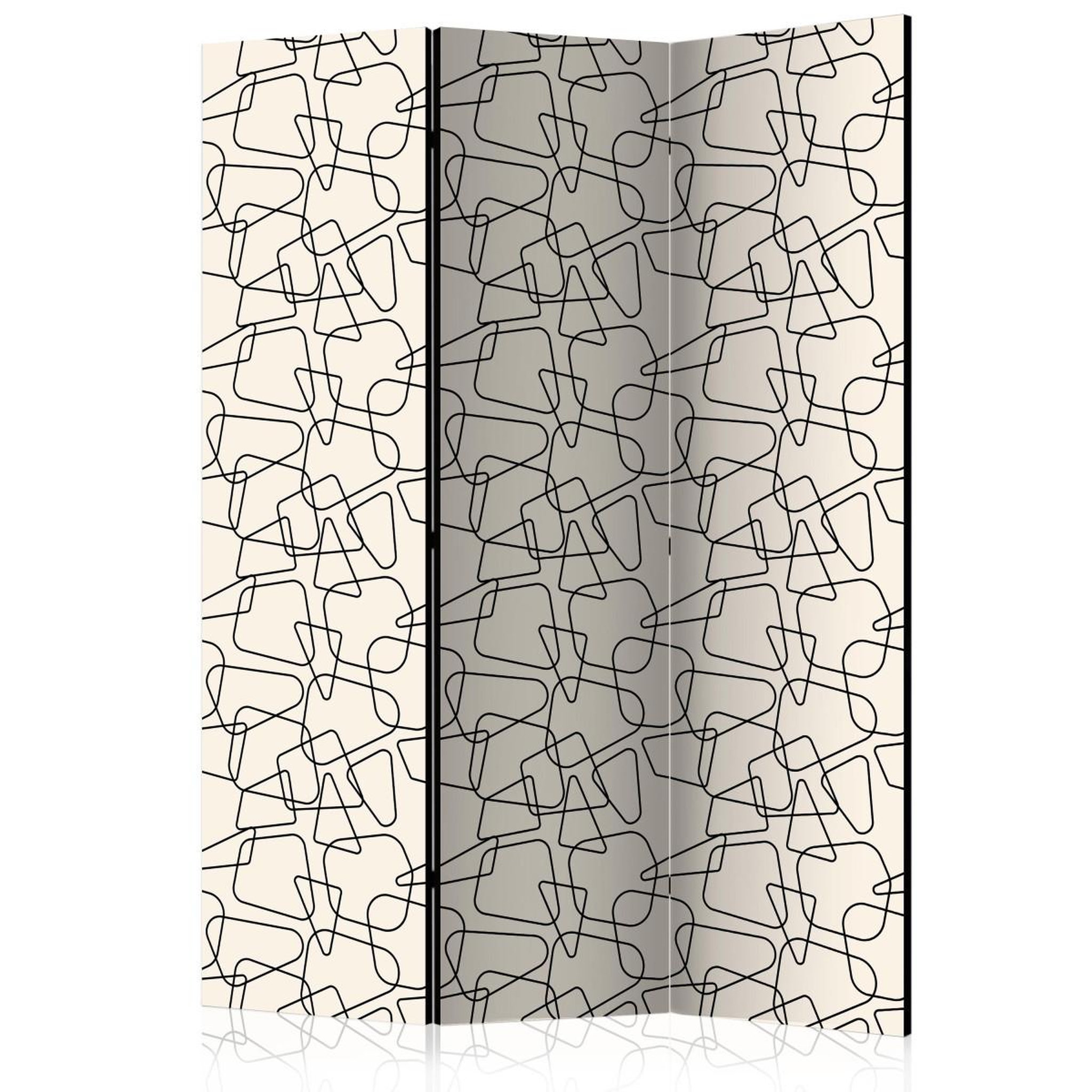 Paris Prix Paravent 3 volets  rounded geometry  135x172cm
