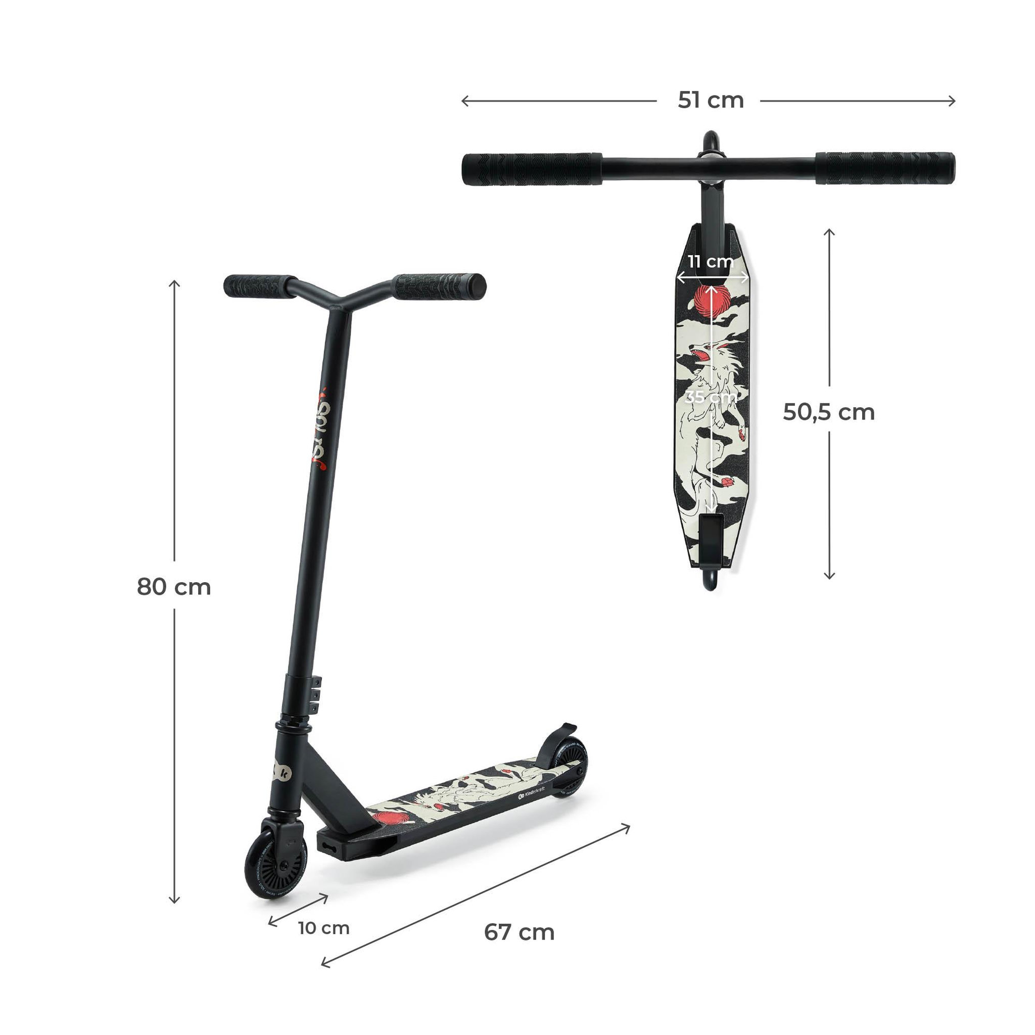 Voir la diapositive 6 : KINDERKRAFT Trottinette freestyle enfant légère
