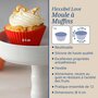 Voir la diapositive 3 : DR.OETKER Lot de 12 caissettes muffins en silicone 7 cm Dr. Oetker Flexxibel Love