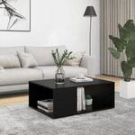 VIDAXL Table basse noir 90x67x33 cm bois d'ingenierie