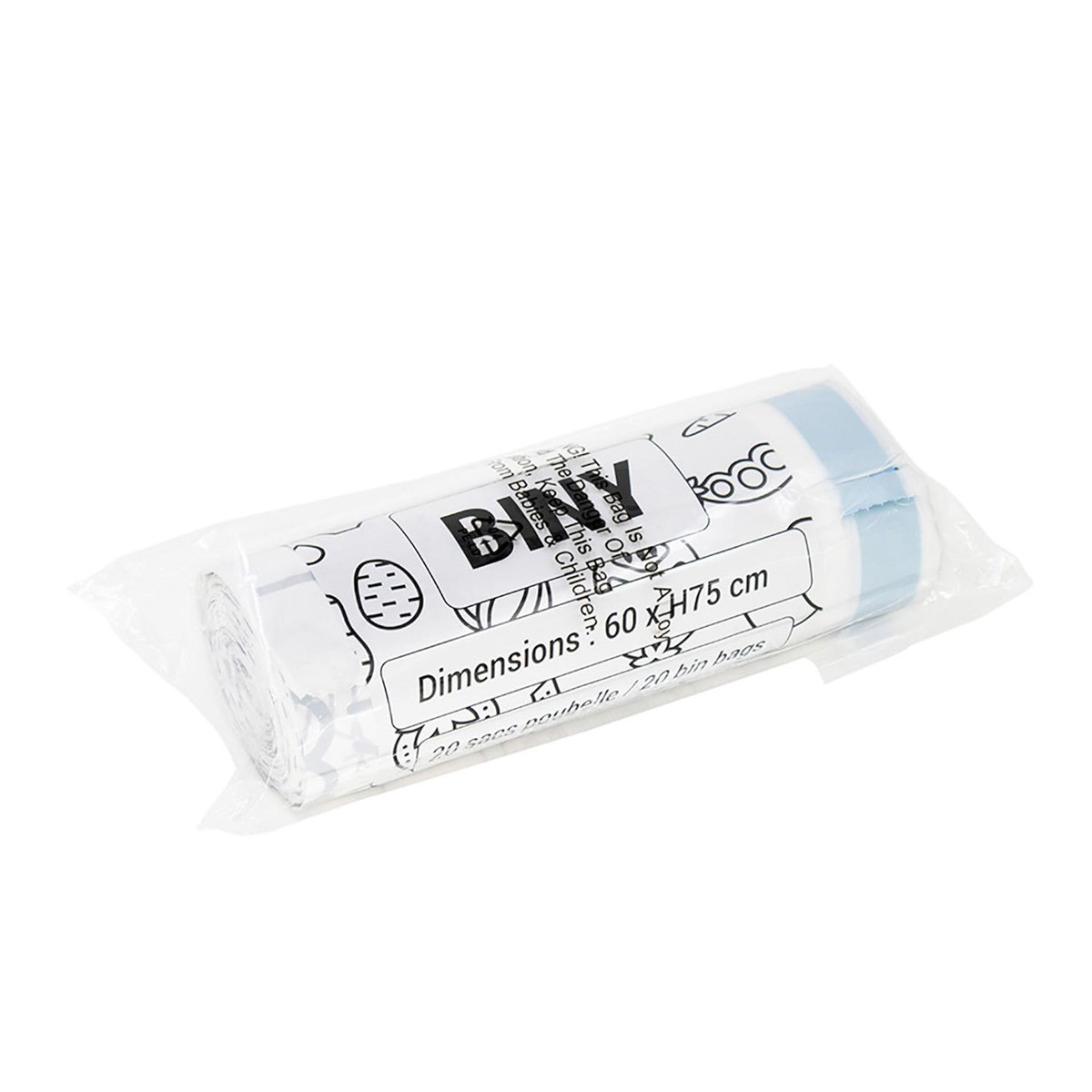 Kitchen move 20 sacs poubelles résistants 30l/50l - biny