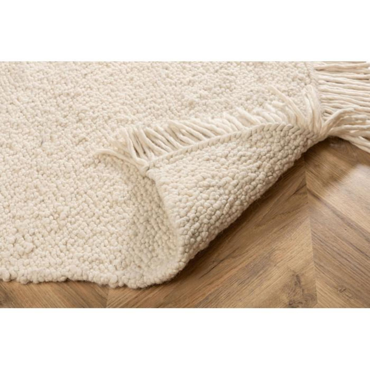 Paris Prix Tapis Déco en Laine  Betina  300x400cm Blanc