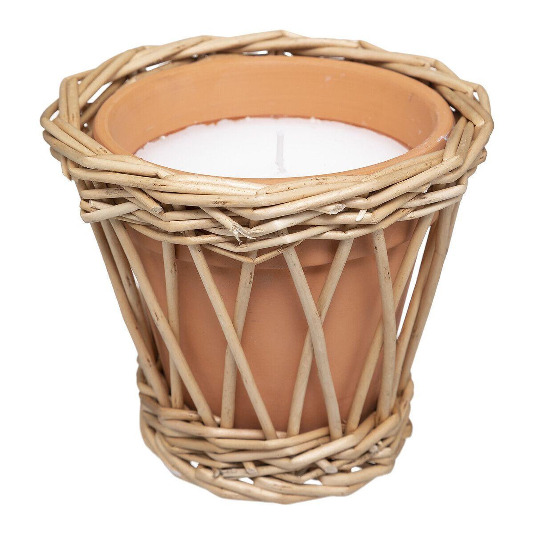 ATMOSPHERA Bougie Parfumée en Rotin  Carmen  120g Citronnelle