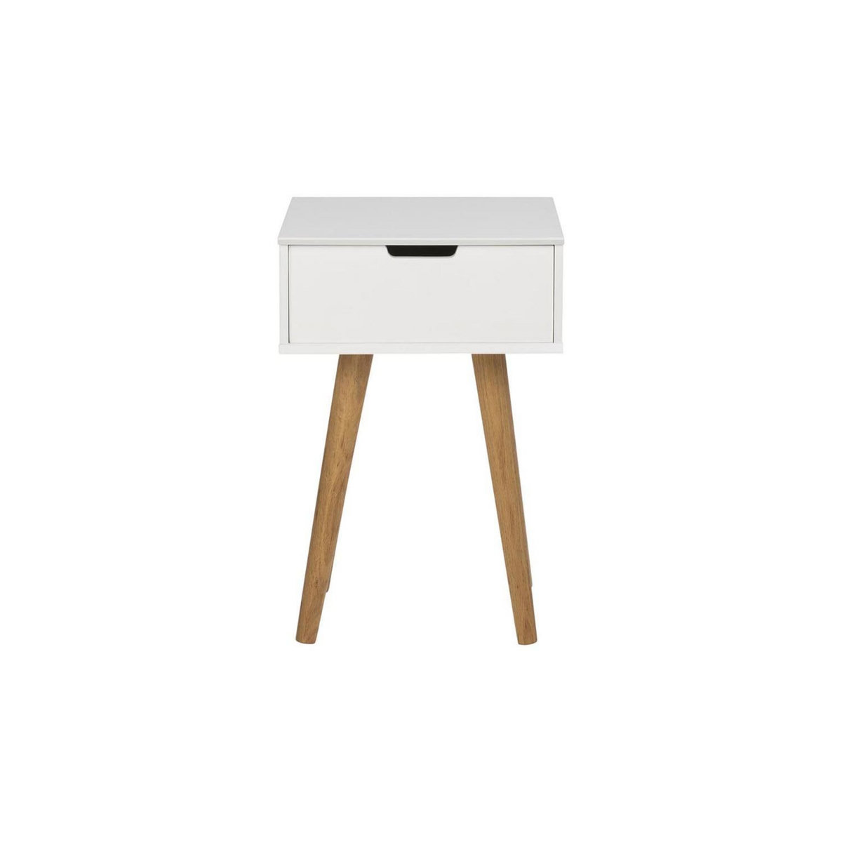 CONCEPT USINE Table de chevet scandinave blanc LOKKA