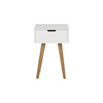 CONCEPT USINE Table de chevet scandinave blanc LOKKA