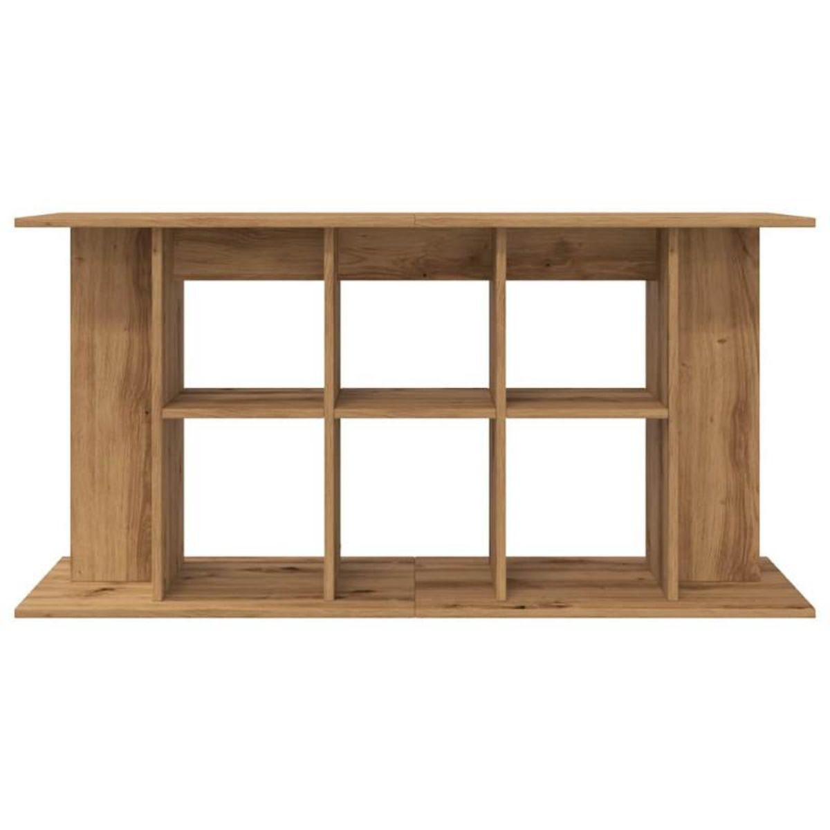 VIDAXL Support d aquarium chêne artisanal 120x40x60 cm bois ingénierie