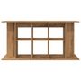 Voir la diapositive 4 : VIDAXL Support d aquarium chêne artisanal 120x40x60 cm bois ingénierie