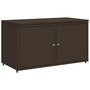 Voir la diapositive 2 : VIDAXL Armoire de rangement jardin marron 110x55x60,5cm resine tressee