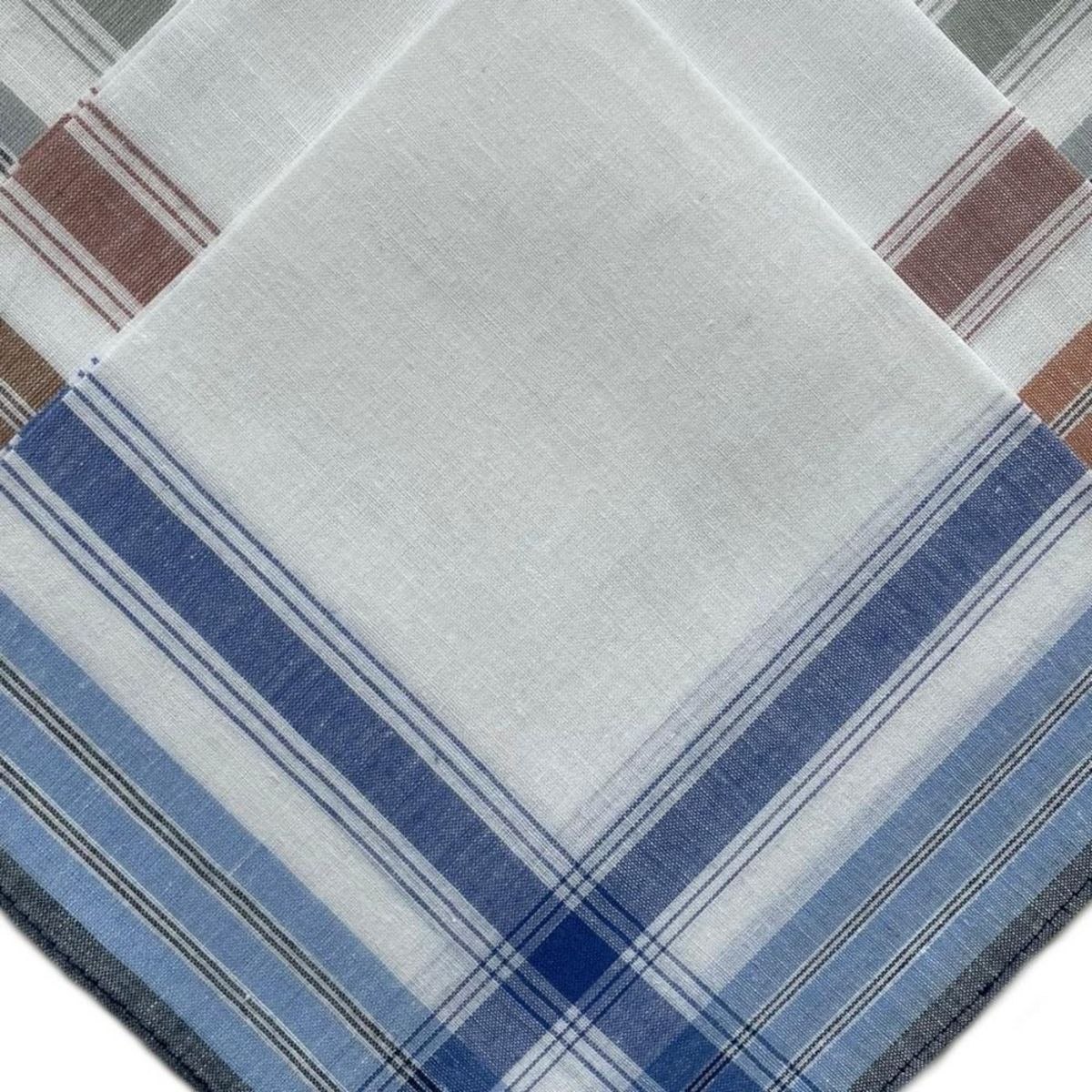 VANDERSICKEL Lot de 12 mouchoirs Homme 38x38cm 100% coton