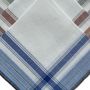 Voir la diapositive 3 : VANDERSICKEL Lot de 12 mouchoirs Homme 38x38cm 100% coton
