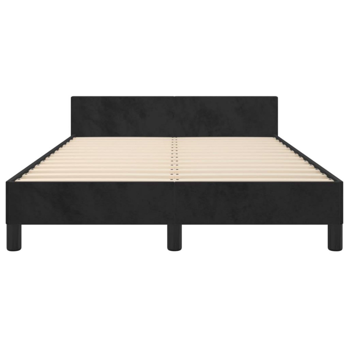 VIDAXL Cadre de lit sans matelas noir 120x200 cm velours
